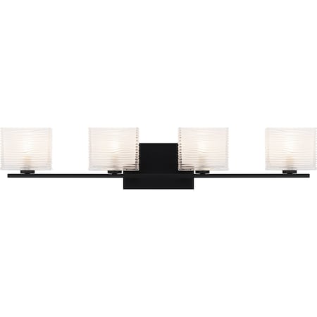 Quoizel Westcap Bath Fixture 4 Lights Matte Black WCP8604MBK